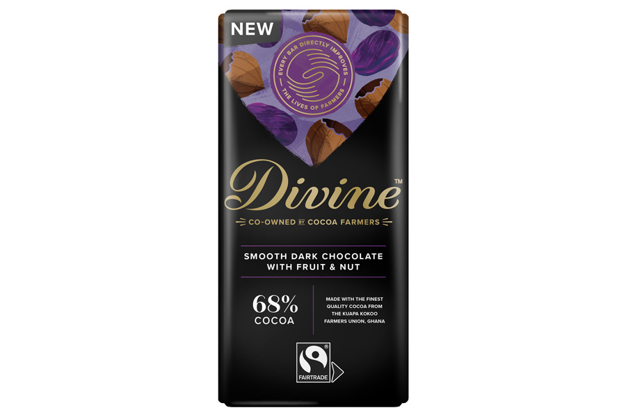 Divine Smooth Dark Chocolate Fruit and Nut