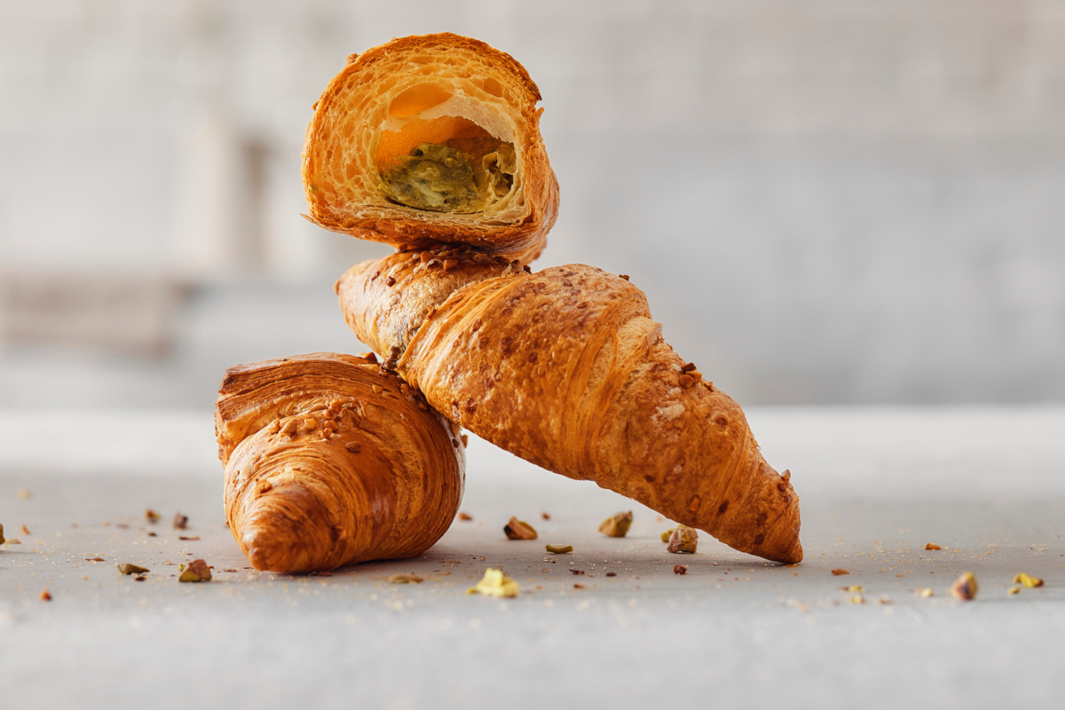 Croissant and pistachio